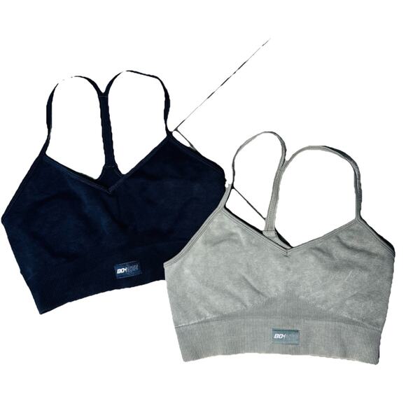 BO+TEE SET OF WOMENS ATHLETIC BRA TOPS SZ MEDIUM - Picture 1 of 4